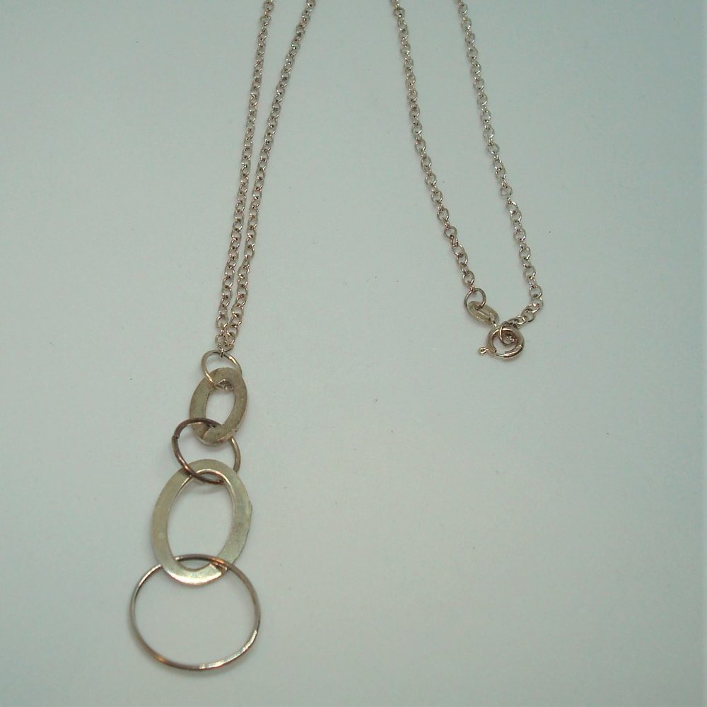 Sterling Silver 4 Circle Necklace